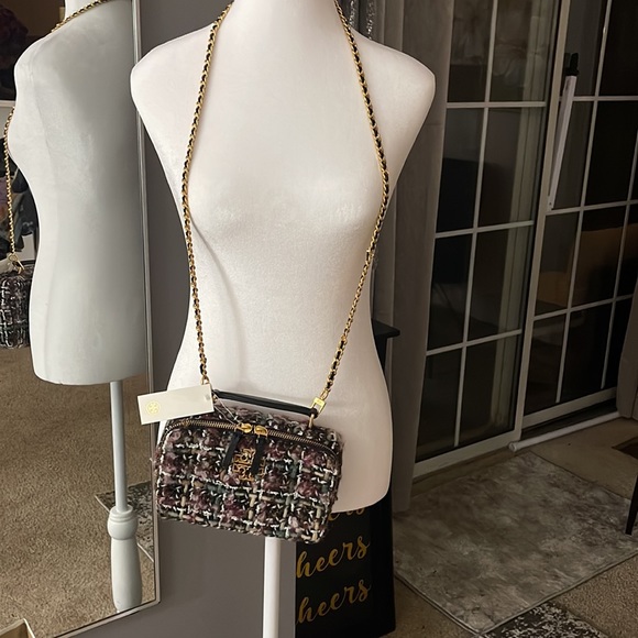 NWT Tory Burch tweed Britten top handle - Picture 9 of 12